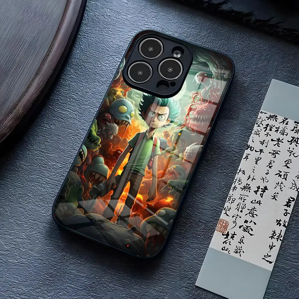 Чехол для телефона из закаленного стекла iPhone 15 Pro Max 14 12 11 13 Mini X XR XS 8 7 Plus SE