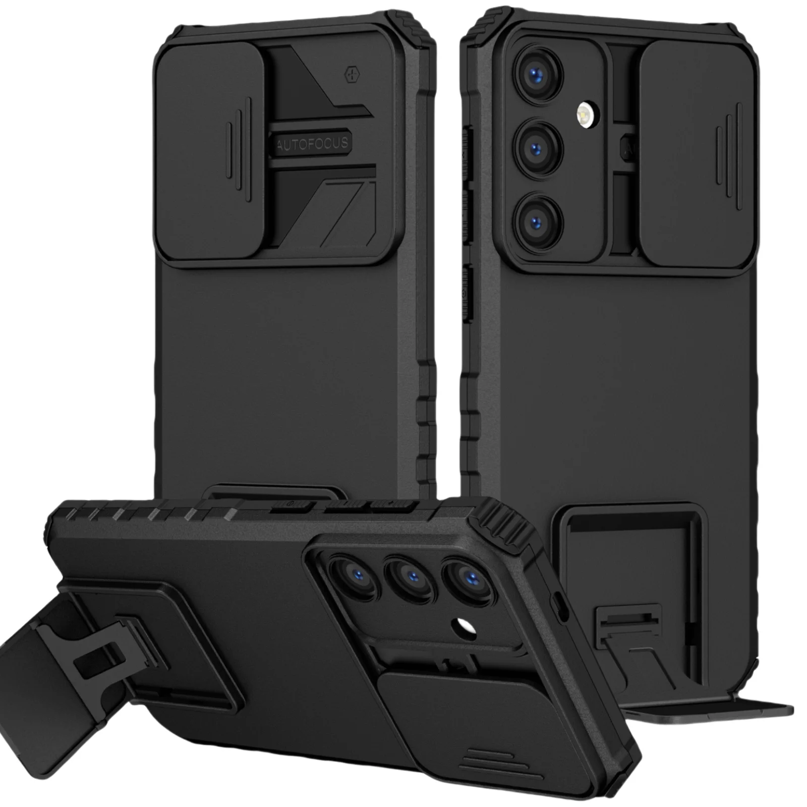 Fall Protection Case Cover for Samsung Galaxy S24 FE S25 Plus Ultra 5G Hatd Stand Cases