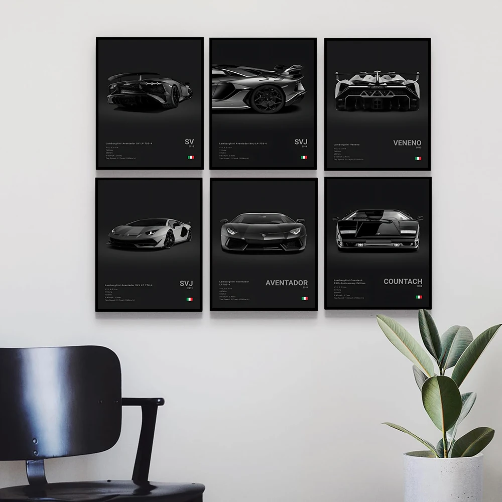 Картина на холсте для спортивных автомобилей