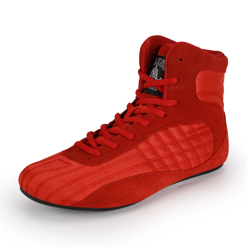 

Классические боксерские ботинки, Мужская обувь для борьбы с мягкой подошвой, дышащие профессиональные ботинки для тренировок и борьбы