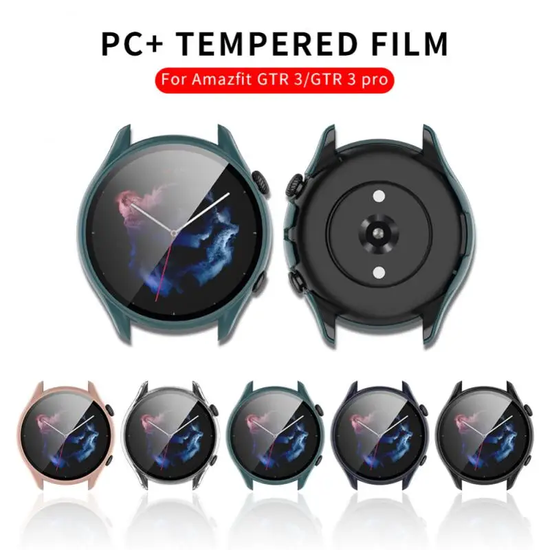 

Universal Protective Shell Fashion Smart Accessories Screen Protector Case Smart Watch Protective Cover Pc Tempered Film