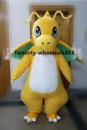 

New Adult Cute Dragon Mascot Costume Adult Birthday Party Fancy Dress Halloween Cosplay Outfits Clothing Xmas