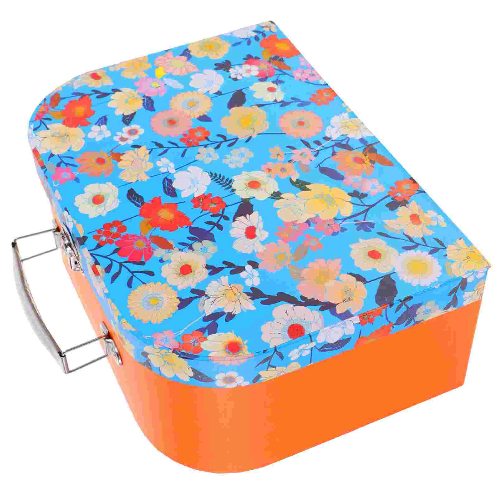 

Stationery Box Gift Organizer Paperboard Suitcases Cardboard Suitcase Vintage Suitcase Decor Decorative Storage Box With Lid