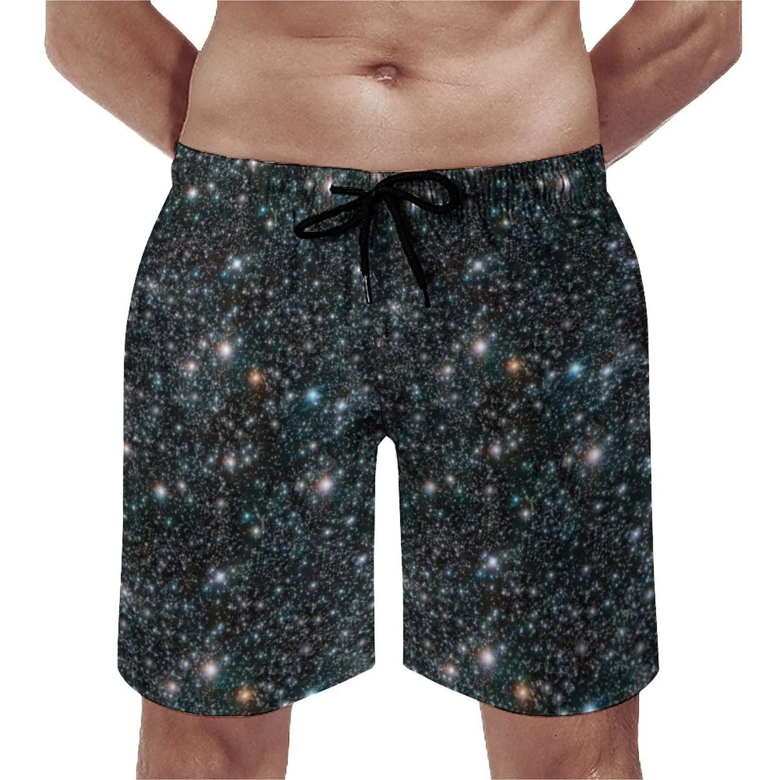 

Galaxy Stars Board Shorts Stars Cosmic Outer Space Universe Black Retro Board Short Pants Sportswear Fast Dry Beach Trunks