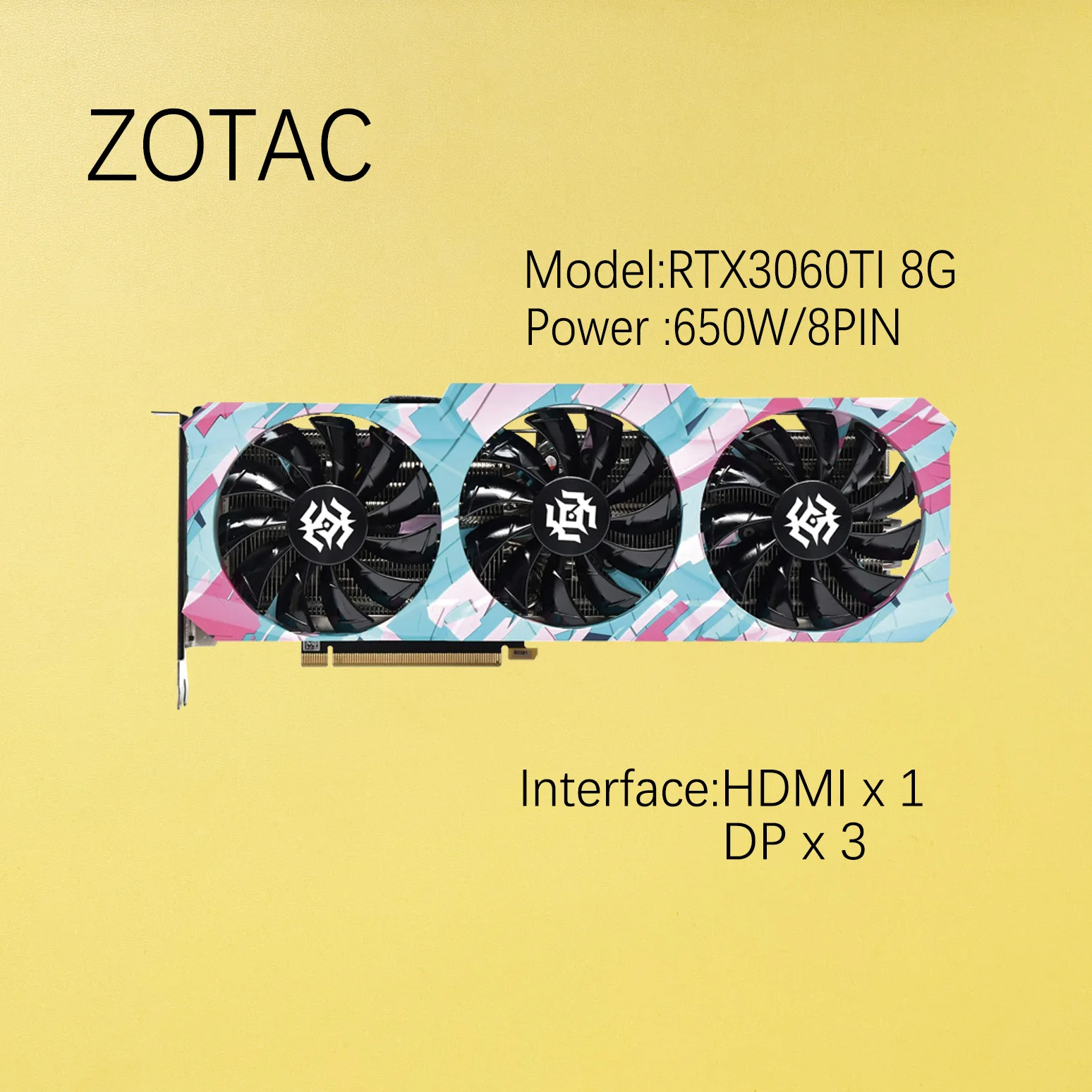 Видеокарты ZOTAC Geforce RTX3050 8G RTX3060 12G RTX3060TI RTX3070 RTX3080 10G RTX3090 24G игровые OC видеокарты