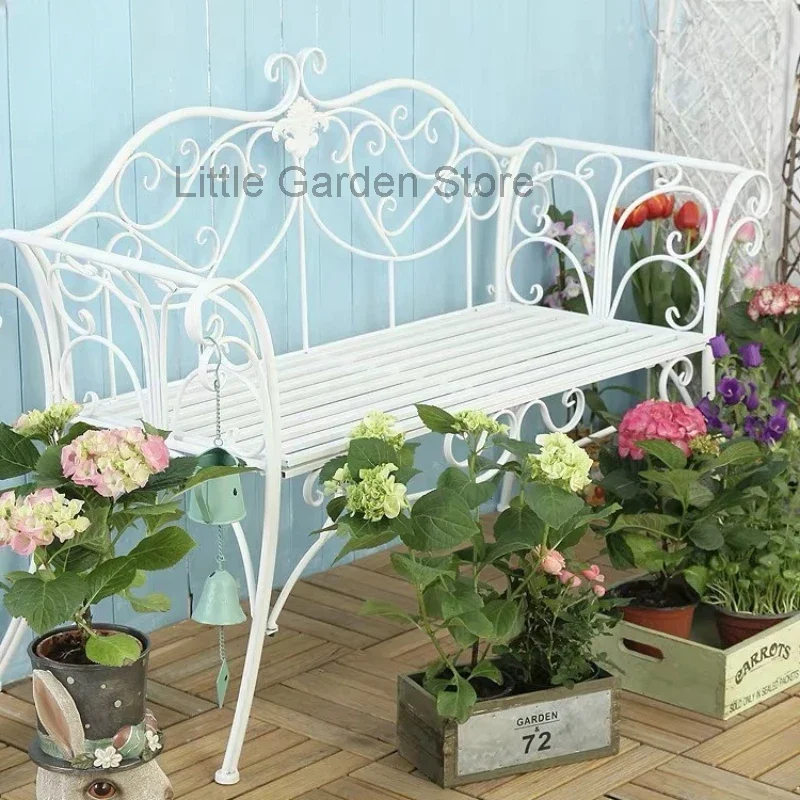 Металлические длинные садовые стулья современные Твердые Промышленные с