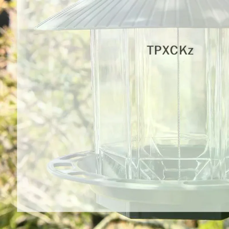 Фото /TPz/Садовая беседка-кормушка для птиц, уличный контейнер с подвесной веревкой, домик-кормушка для птиц, водонепроницаемая кормушка для птиц. №1