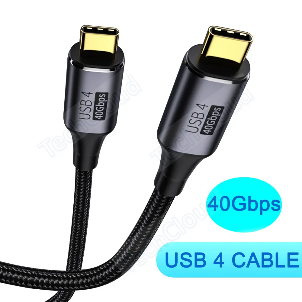 Кабель USB 4 типа C к 40 Гбит/с 8K @ 60 Гц PD 100 Вт кабель для быстрой зарядки синхронный 10