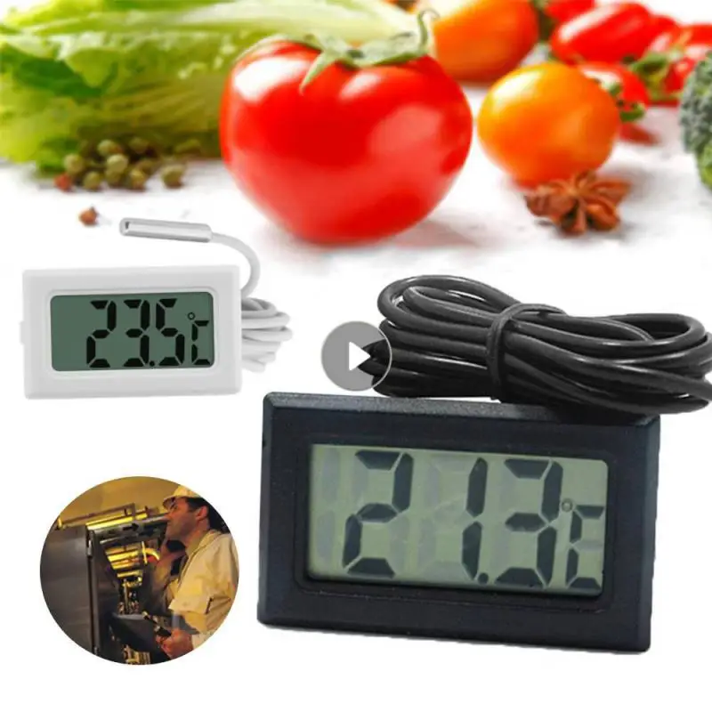 

Mini LCD Digital Thermometer Hygrometer Temperature Indoor Convenient Temperature Sensor Humidity Meter Cable Gauge Instruments