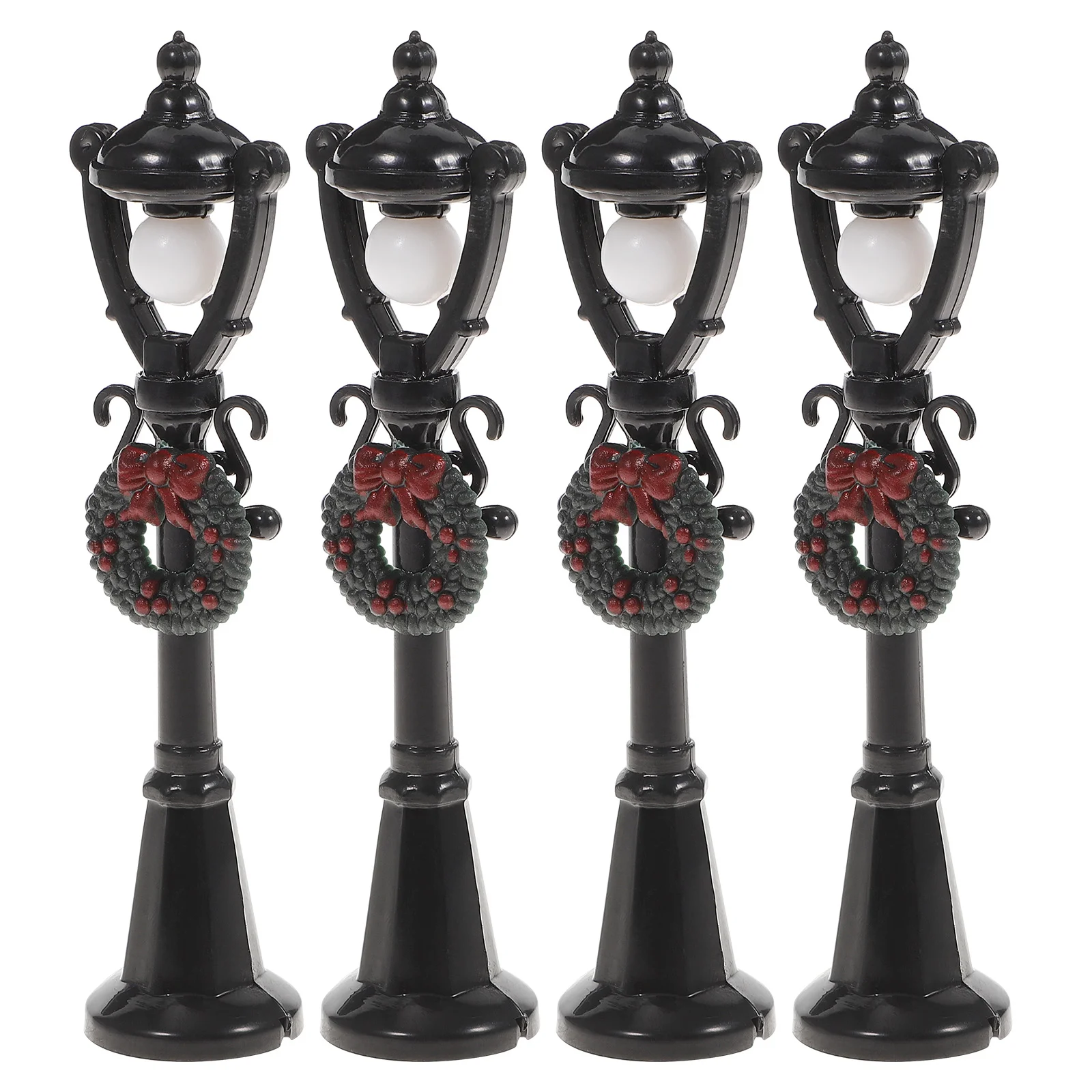 

Street Lamp Light Post Mini Christmaslights Miniature Train Landscape Model Lamps House Accessories Railway Micro Village