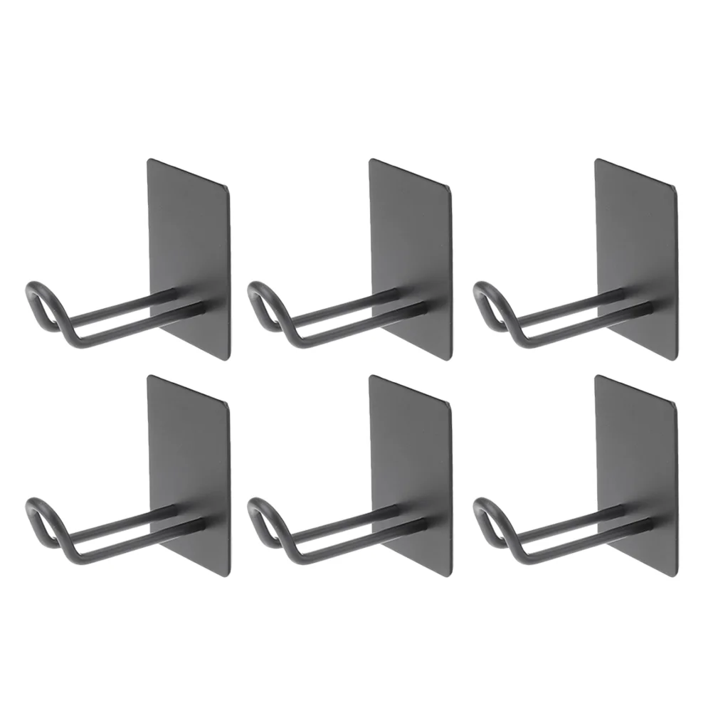 

6pcs Stainless Steel Wall Hook Adhesive Hooks Sticky Hanger Bathroom Towel Hooks