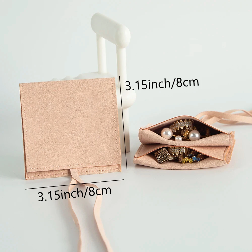 50 шт. конверт из микрофибры для ювелирных изделий