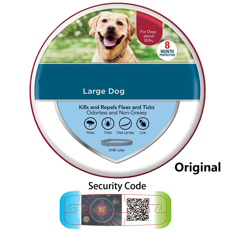

Flea and Tick Collar for Dogs Cats 8-Month Flea and Tick for Small Dogs, Pet Mosquitoes Repellent Collar Anti Insect Large Puppy