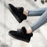 classics short boots women snow boots shoes new ankle boots slip on non slip fashion warm plush ladies casual flats high quality