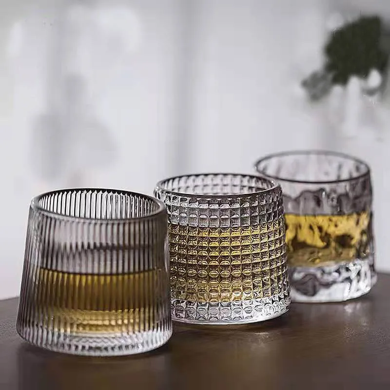 

Creative Rotational Decompression Cup Ins Japanese Beer Steins Gyro Wine Glass Whiskey Shot Drinkware Fashion Spirits Brandy