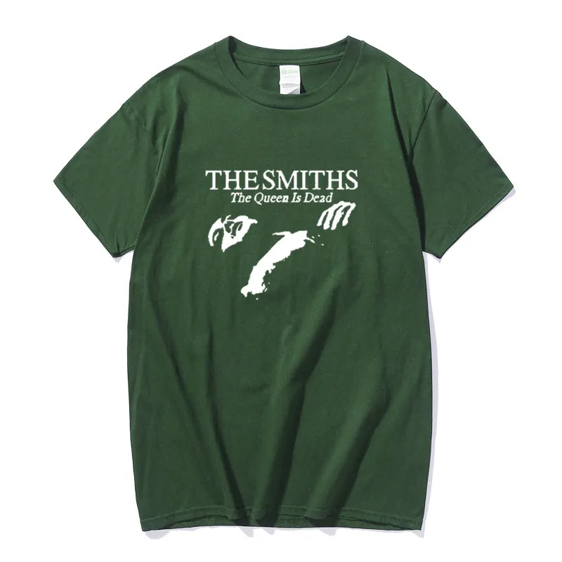 Мужская хлопковая футболка летние топы The Smiths &quotThe Queen Is Dead&quot 1980-е годы Indie Morrissey