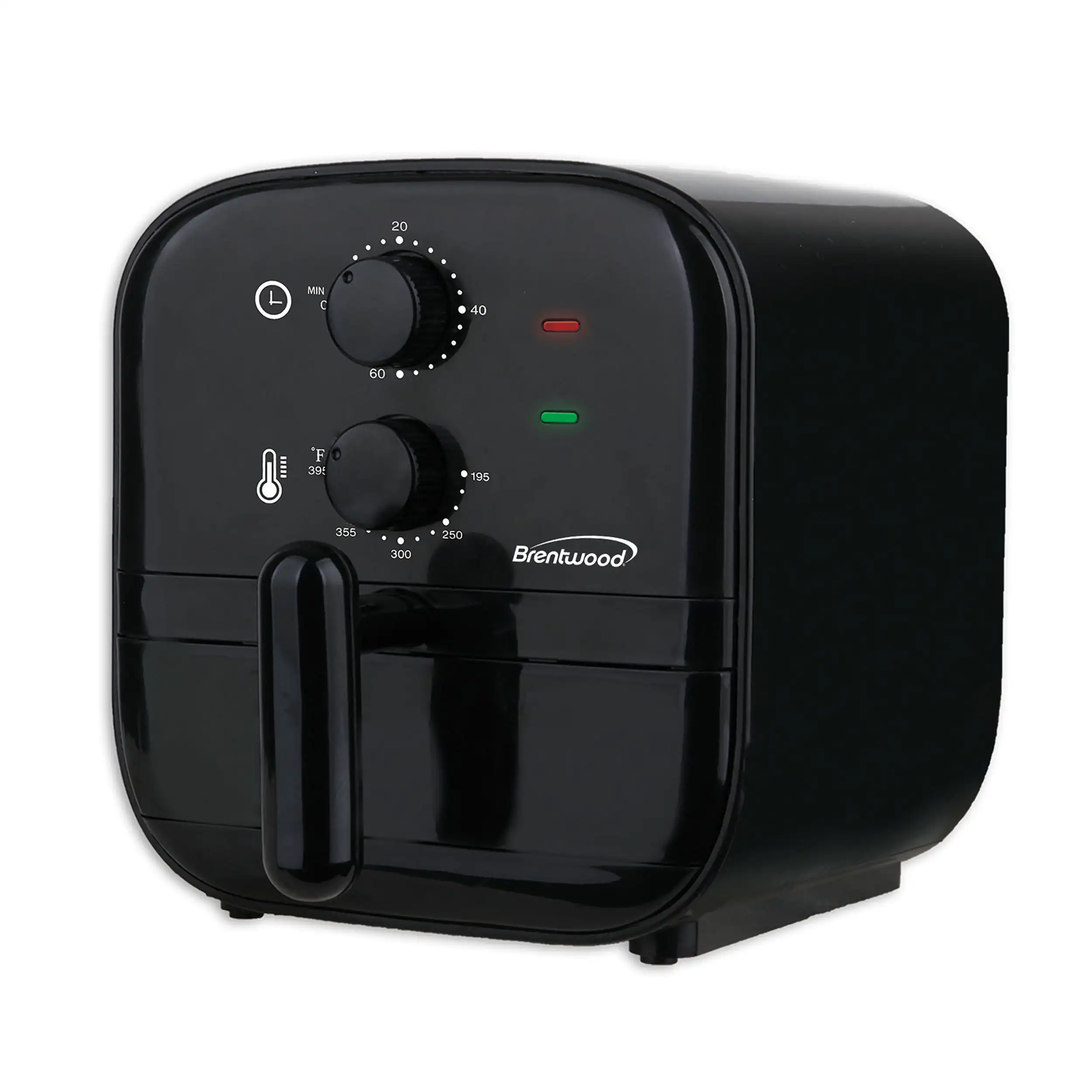 

Bretnwood 1 Quart Small Electric Air Fryer with 60min Timer and Temp Control- Black