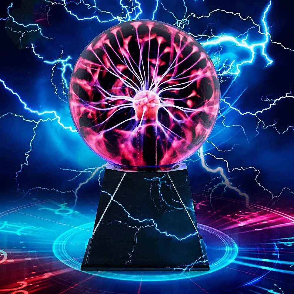 Плазменная шаровая лампа настольная Волшебная Туманность молния с сенсорной и