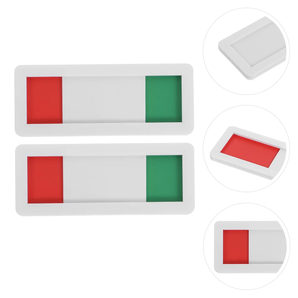 

2 Pcs Magnetic Signs Privacy Slide Door Office Not Disturb Desk Slider Indicator House Number Creative Signage