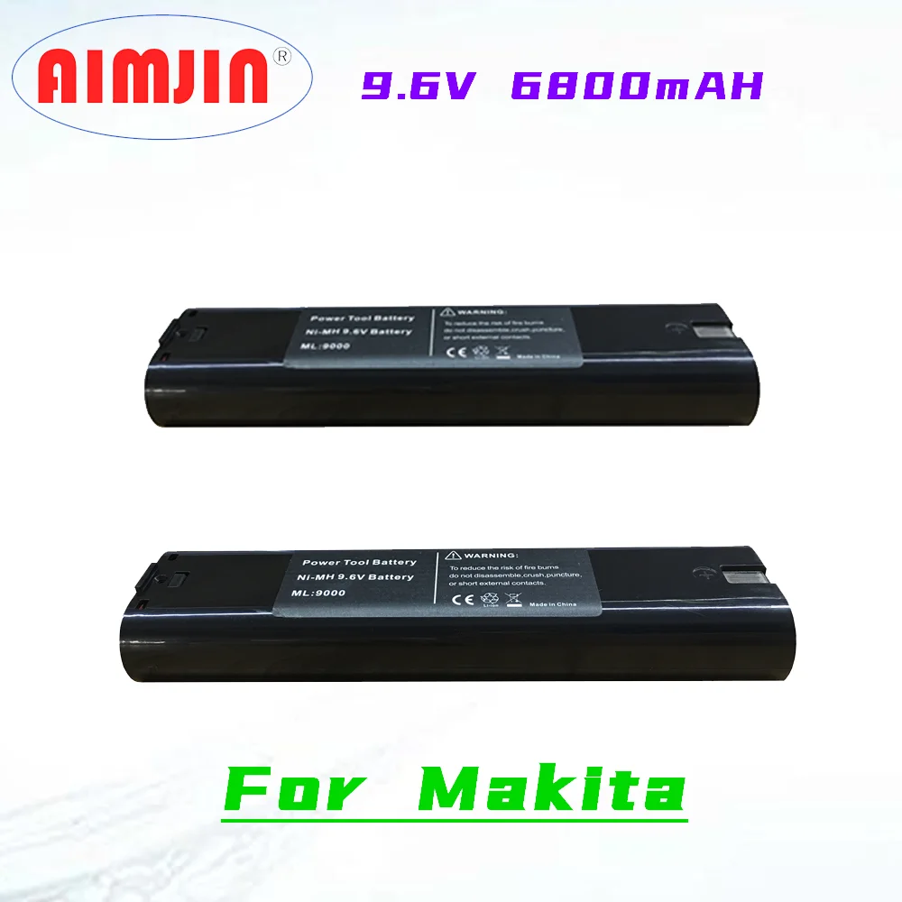 

Latest Upgrade 9.6v 6800mAh Power Tool Battery for Makita 191681-2,193889-4,193890-9,632007-4,9000,9001,9002,9033,9034,9600