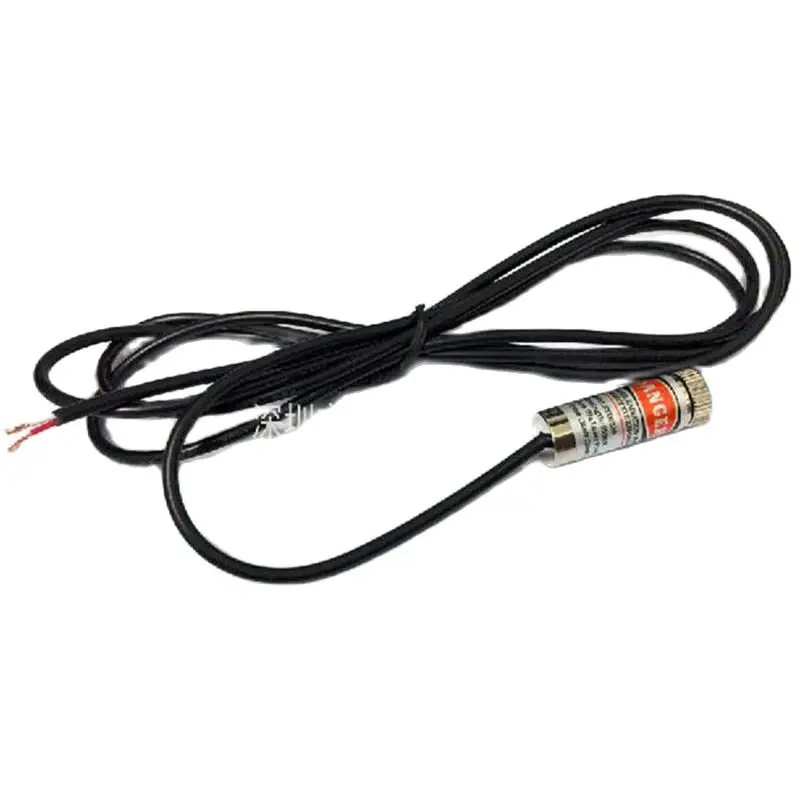 

Лазерный модуль промышленного класса, лазерная точка с перекрестными словами 12 мм, фокусируемые лазерные головки 5 мВт, красный лазер с кабелем 1 м, двухжильный провод с покрытием