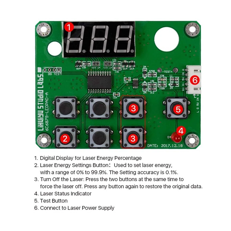 M2 Control Panel with Wire, For Engraver Cutter DIY 3020 3040 K40 ...