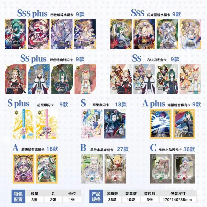 Re:Zero Rem Аниме Коллекция истории богини редкие металлические карты бустер коробка