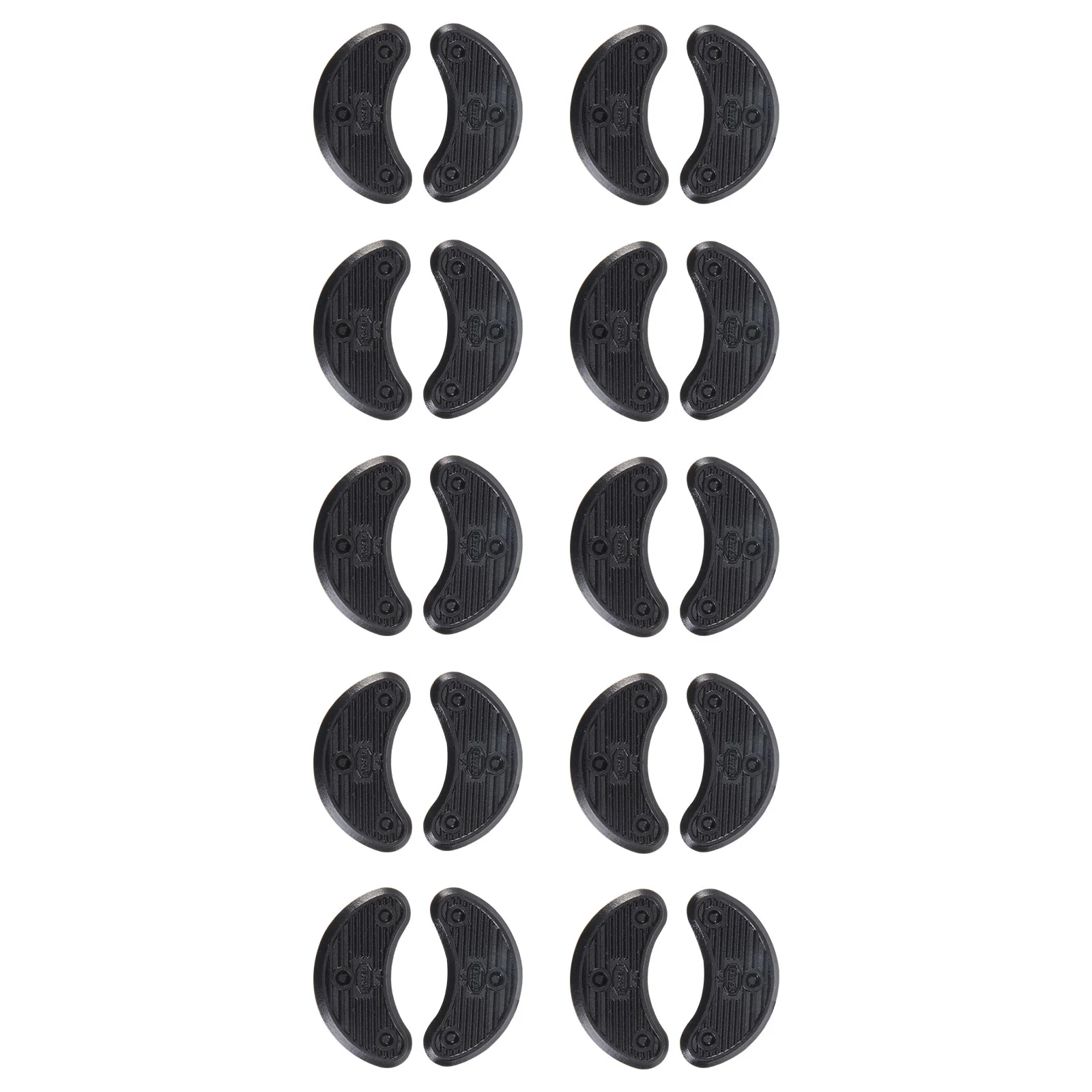 

10 пар прокладки для обуви в форме подковы захваты для обуви шумоподавление подошвы для мужчин черные 6
