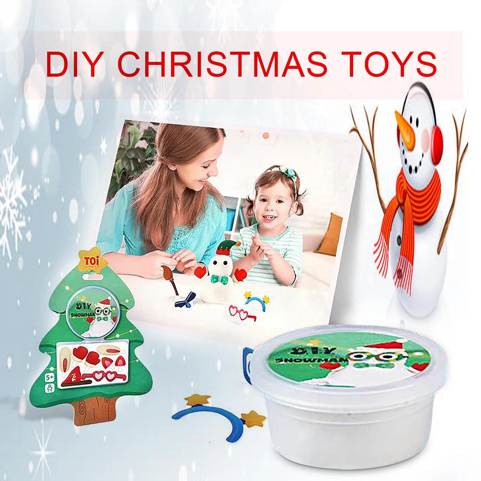 

Детские игры, детский набор из материала ручной работы с маленьким снеговиком, рождественские антистрессовые шарики для взрослых, тревожность, металл