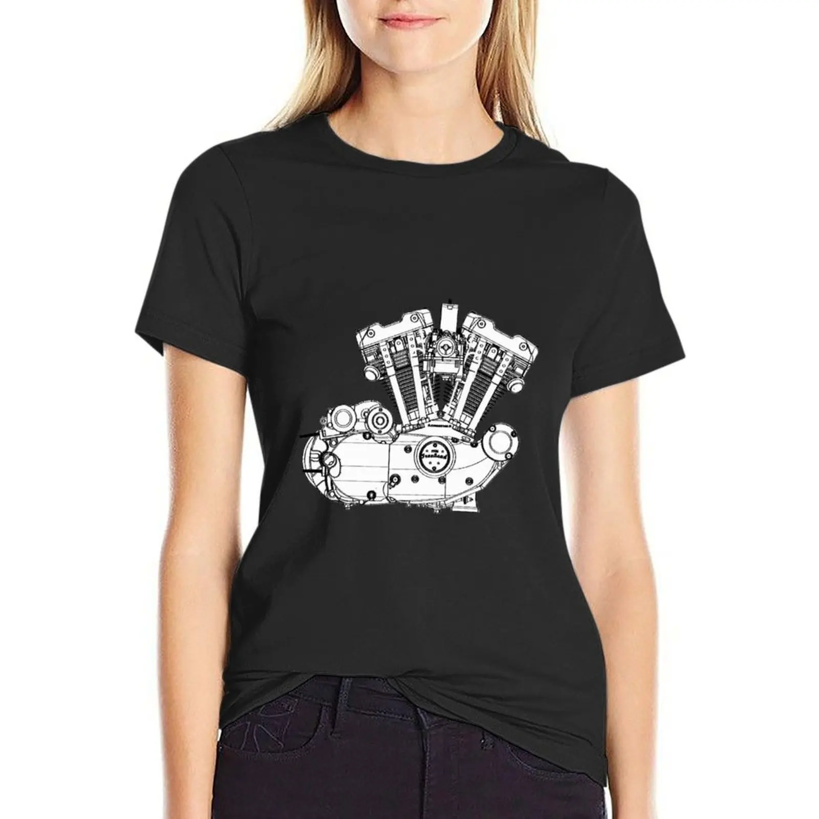 Ironhead Sportster черно-белая футболка быстросохнущие Забавные футболки черные для