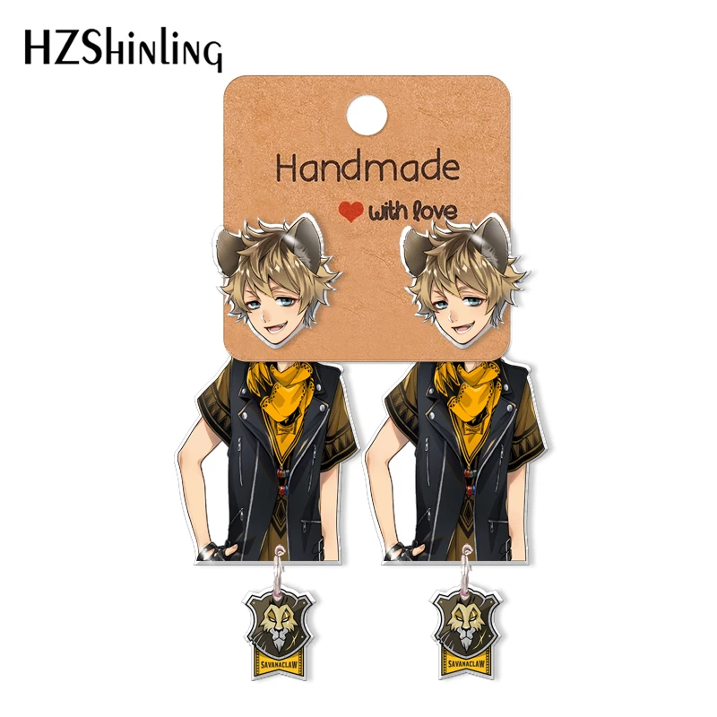 Витые серьги-клипсы в виде страны чудес саванакладки Leona Kingscholar из двух частей акриловые серьги-гвоздики полимерные эпоксидные украшения для ушей