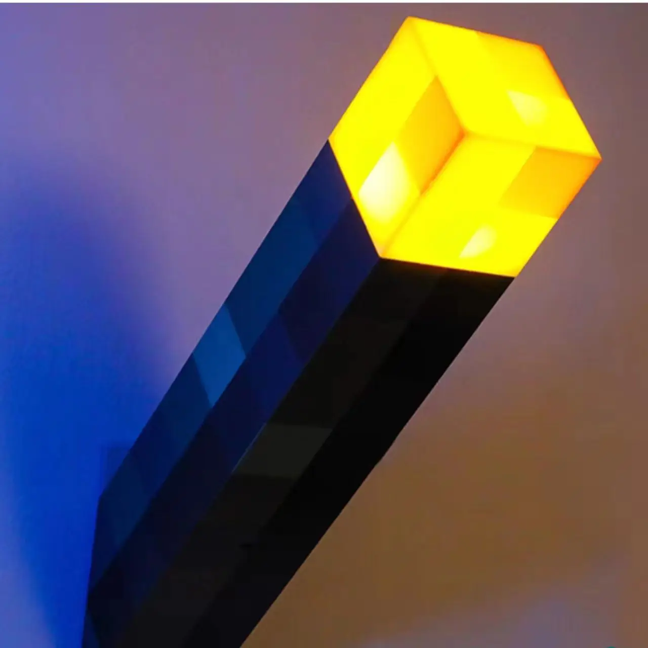 

Geometric shape of the small night light M inecraft torch Bedroom decorative light LED Night Light USB Charging