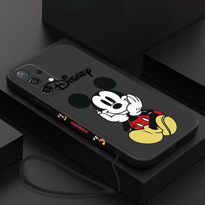 

Mickey And Minnie Phone Case For Samsung A81 A53 A50 A12 A22S A52 A52S A51 A72 A71 A32 A22 A20 A30 A21S A11 4G 5G With Lanyard