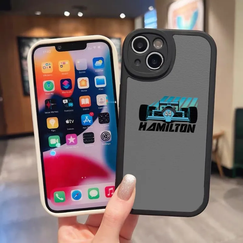 Чехол для телефона Льюис Гамильтон 44 дюйма черный кожаный чехол IPhone 13 11 14 12 Pro Max Mini