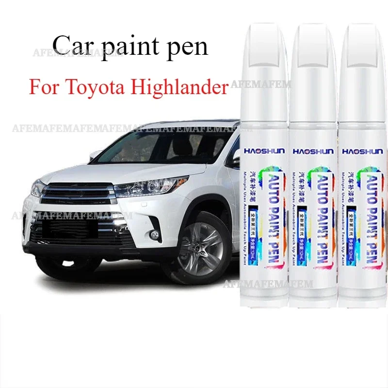 Фото Карандаш для подкраски царапин на автомобиле Toyota Highlander, цвет Platinum Pearl White, и карандаш для удаления пятен Dazzling Crystal Black для Toyota Highlander №2