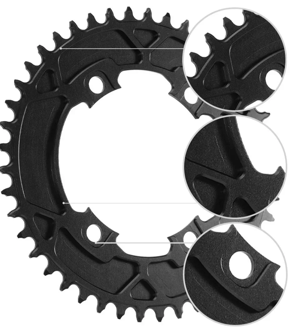 PASS QUEST-Round Crankset Black для горного велосипеда Force Crank 9-12 Speed цепное колесо AXS MTB Monoplate 36-52T