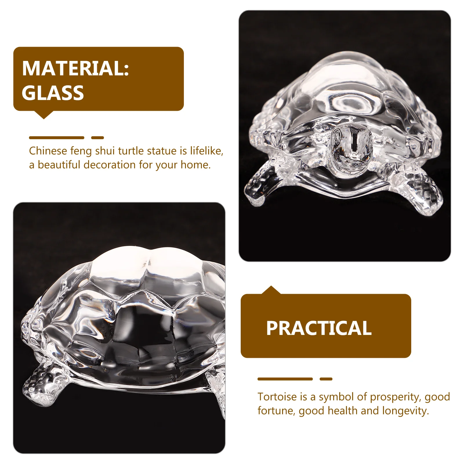 Статуэтки Мини Черепаха Орнамент Украшение Животное Золотой Декор