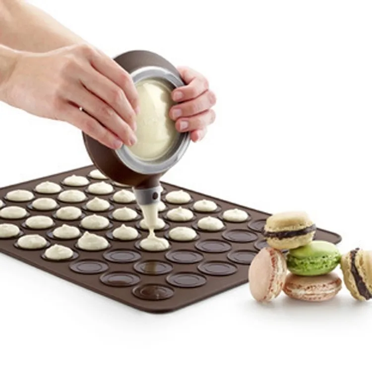 Pastry Tools Large Size 48 Holes Macaron Silicone Baking Mat Cake , Christmas Bakeware, Muffin Mold/decorating Tips Tools