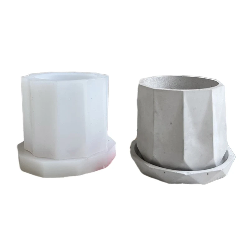 

Succulent Planter Silicone Resin Casting Mold Vase Gypsum Cement Molds Concrete Clay Mould Candle Holder for Women DIY