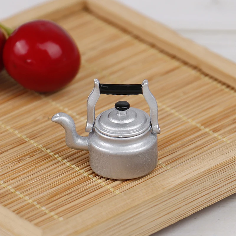 1: 12 миниатюрный кукольный домик чайник игрушечная мебель кухонные