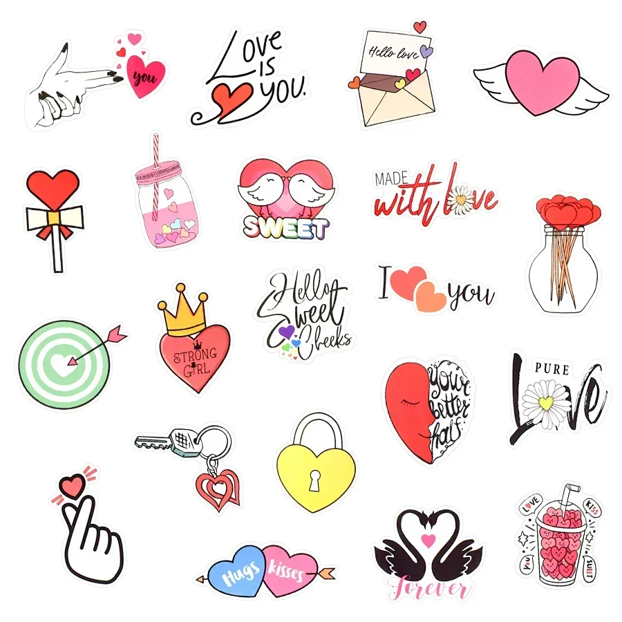 100 шт. водонепроницаемые наклейки для ноутбука скейтборда гитары чемодана