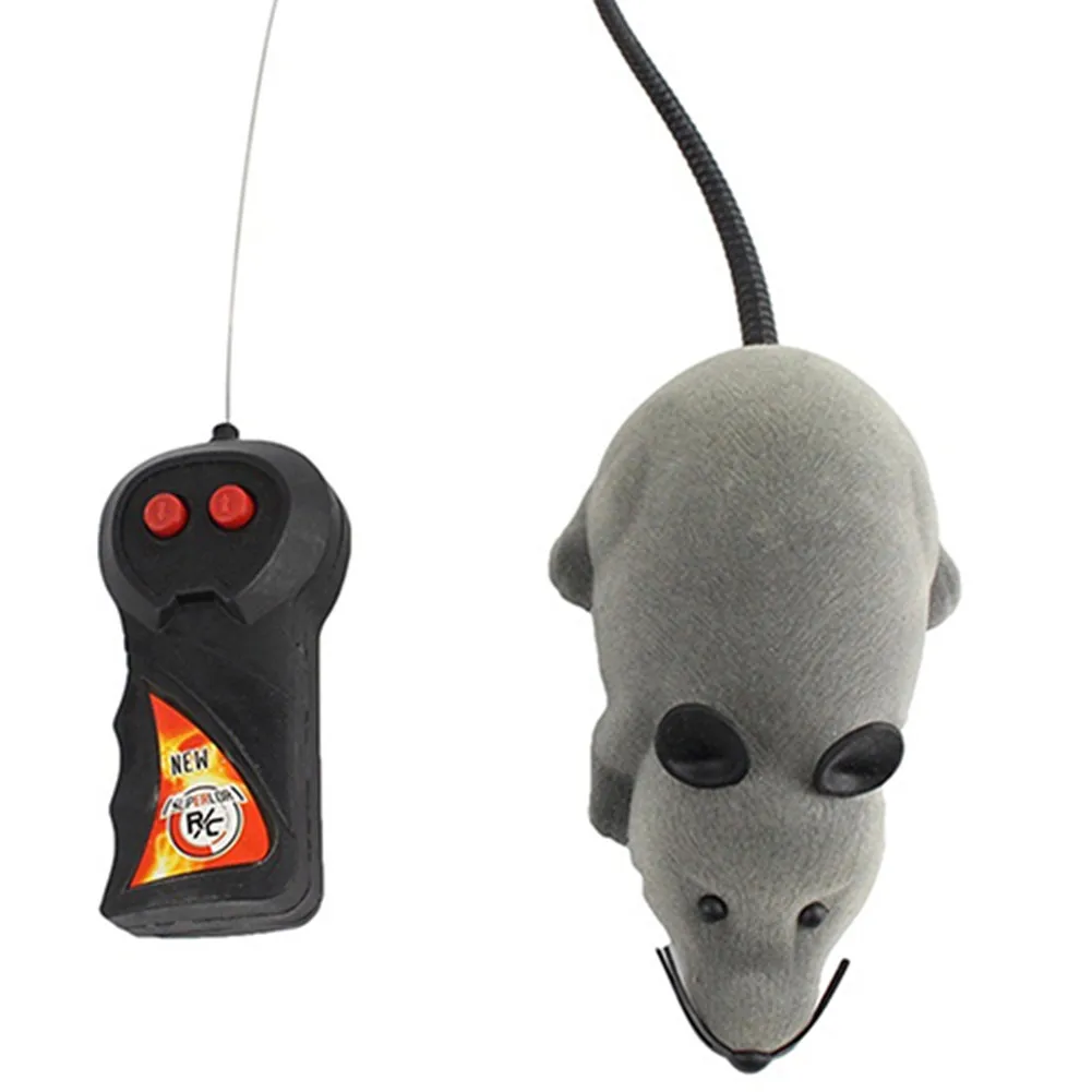 

Wireless Animal Toys Funny RC Wireless Remote Control Brown Rat Mouse Toy for Cat Kitten Dog Pet Novelty Gift Cat Supplies