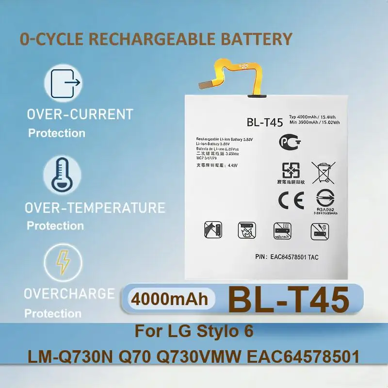 Фото Аккумулятор для LG Stylo 6 LM-Q730N Q70 Q730VMW EAC64578501 Optimus G2 mini D620 D620R D620K D618 D315 F70 F320 F320L F320S F320K №2