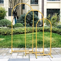 arc metal iron frame golden outdoor wedding decoration frame background stand birthday balloon support kit circle backdrop arch
