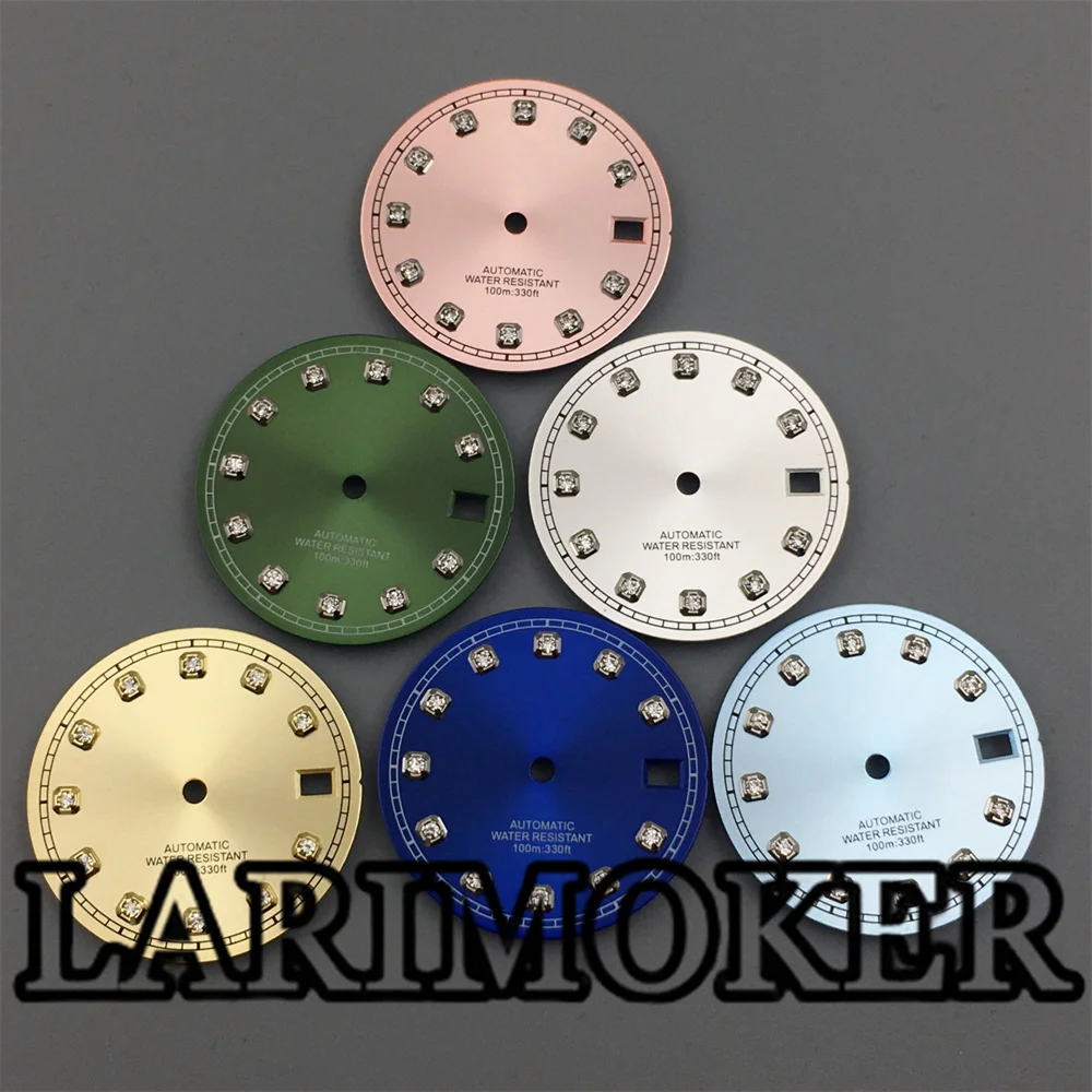 LARIMOKER 29 мм Синий Розовый Зеленый Золото Серебро диаметр 3 часа заводная головка