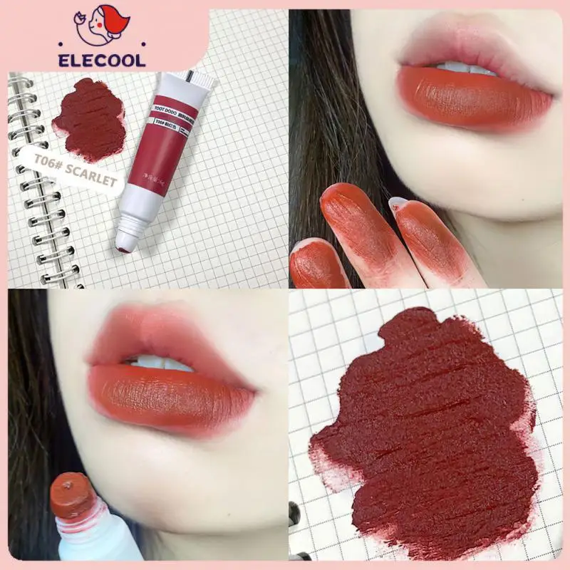 

6 Colors Liquid Lipstick Soft Mist Lip Gloss Velvet Matte Lipstick Lipgloss Lip Pigment Red Lip Tint Mud Lips Makeup Lip Glaze