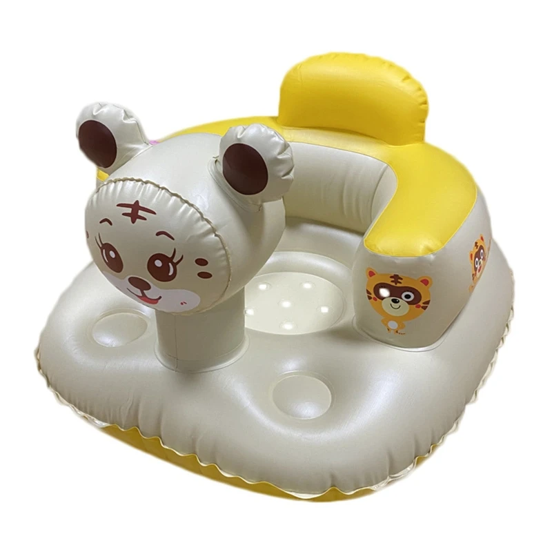 

Obedient Tiger Baby Inflatable Seat Learn To Sit Artifact Sofa Portable Stool for Baby Gifrls Boys Learning Dining Bath Small