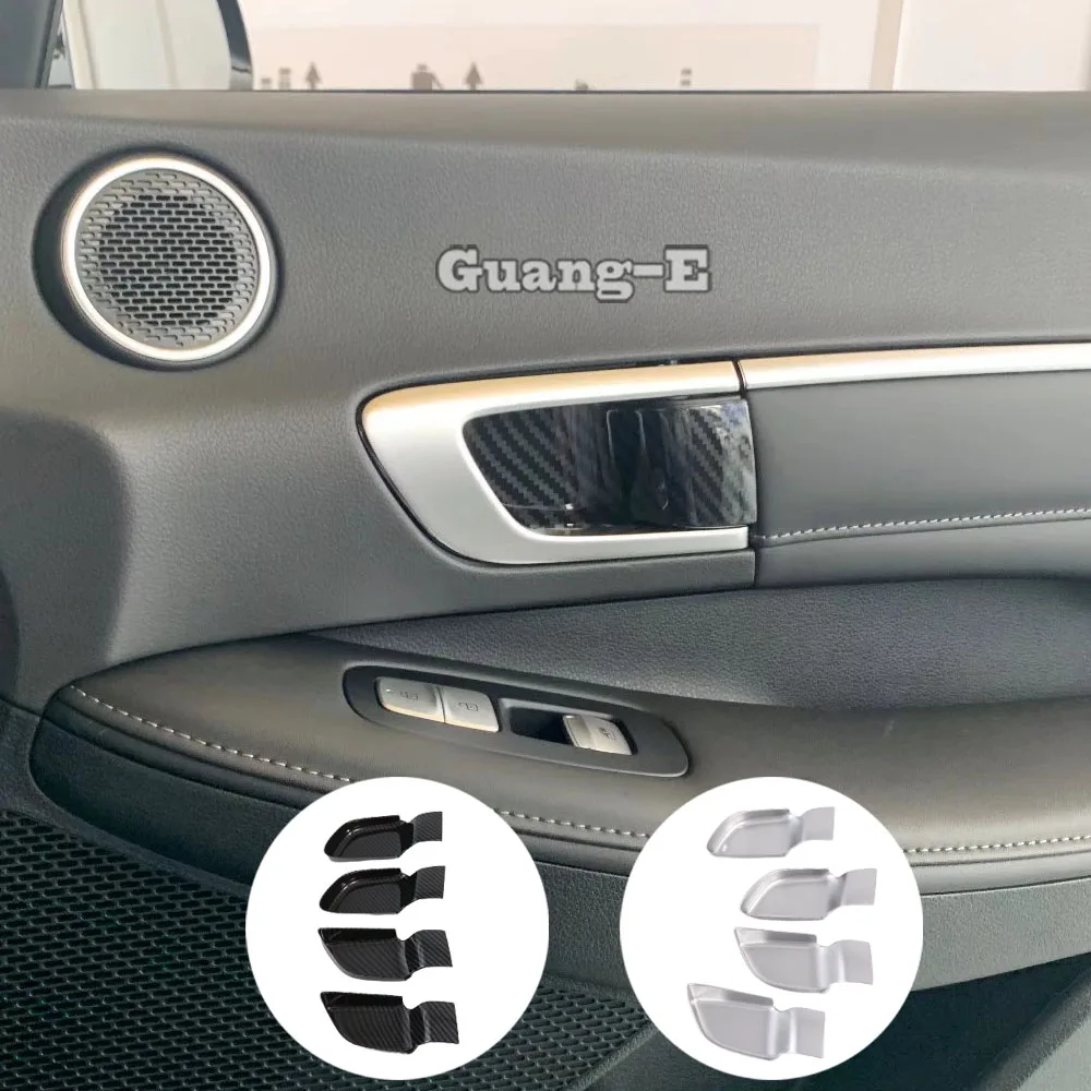 

Накладка на автомобиль, внутренняя ручка двери из АБС-пластика, подлокотник для чаши, поручни, рама лампы, 4 шт. для Hyundai Sonata 10th DN8 2020 2021 2022 2023