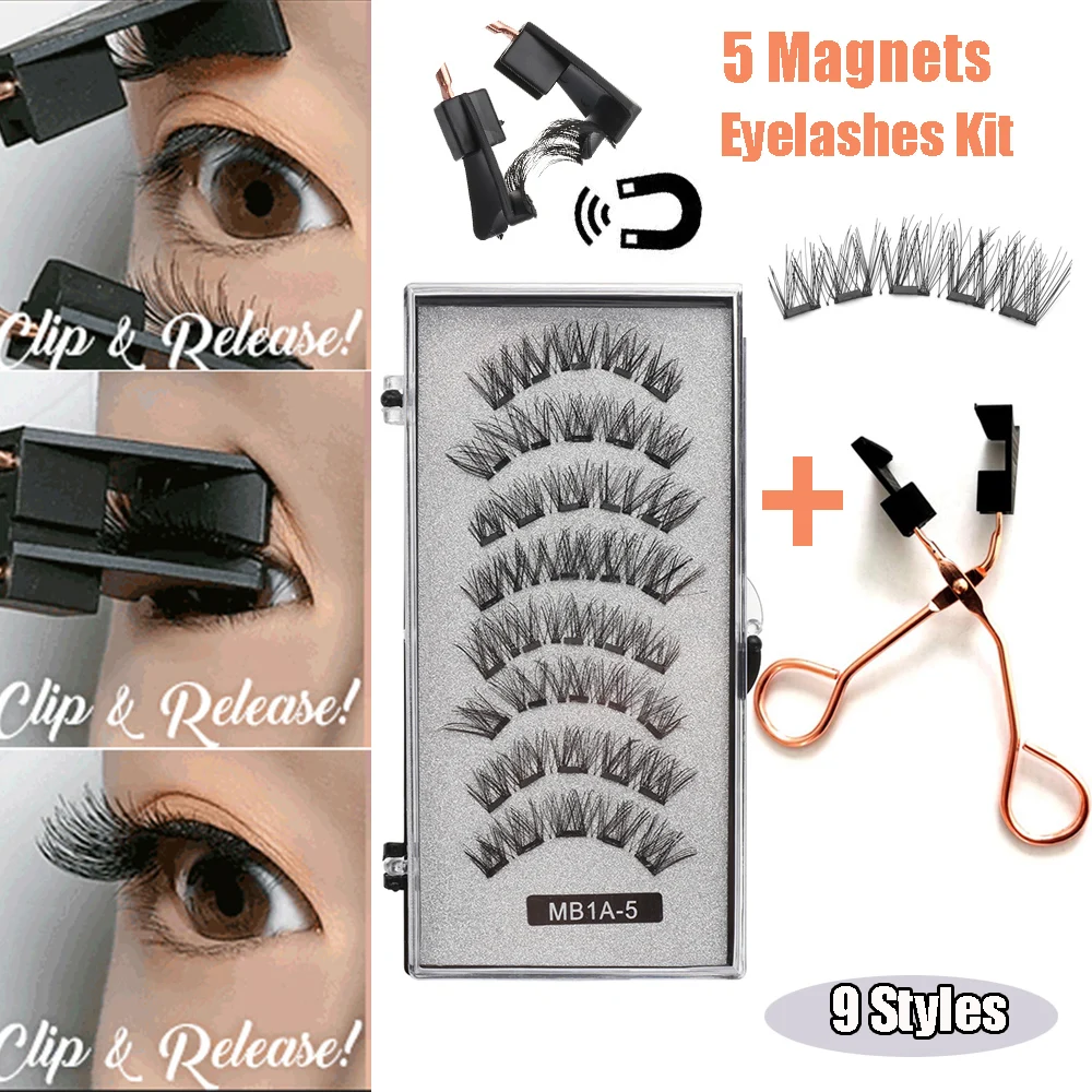 Новый дизайн многоразовые натуральные длинные ресницы ручной работы без клея