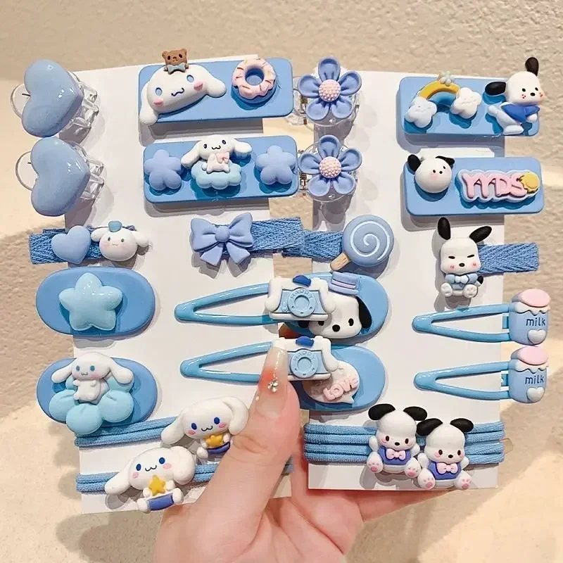 Заколка для волос Hello Kitty маленьких девочек Cinnamoroll милый зажим кавайные украшения